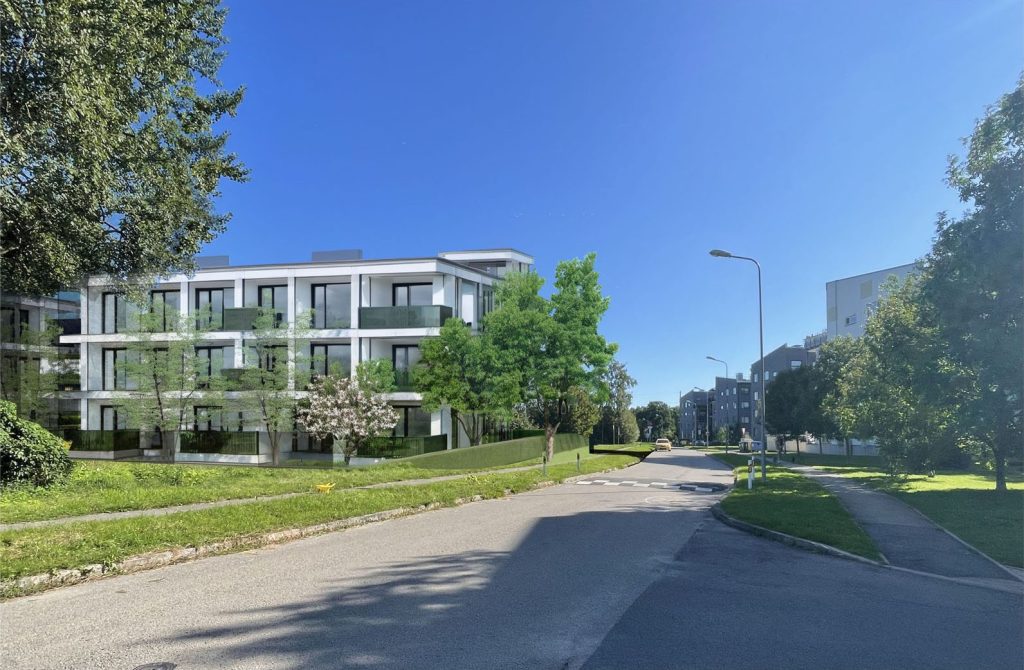 Birzmaļu pļavas - "K1" ēka (Bauskas ielā b/n) - Korterelamu - visuaalne