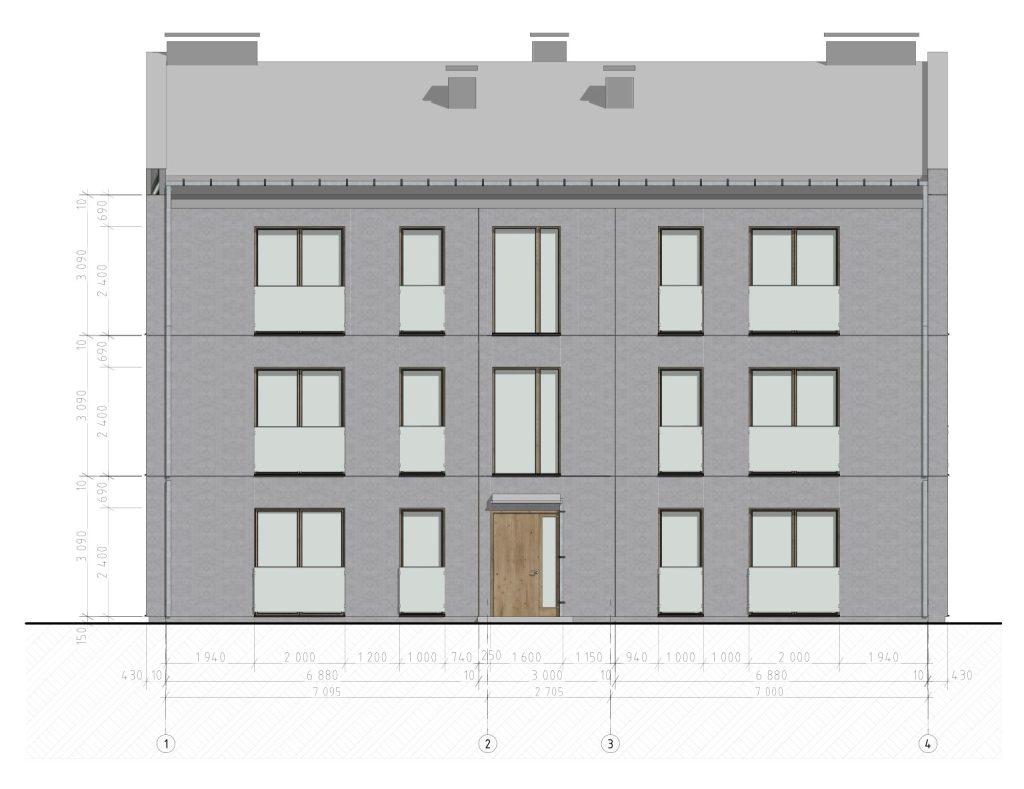 Biķernieku iela 53A (Biķernieku iela 53A) - Daugiabutis - vizualizacija