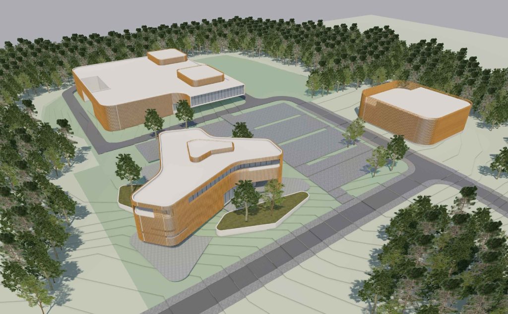 Bio City III Didelės skalės mikrobinių procesų gamybos centras (Vismaliukų g. 34) - Teadus- ja arenduskeskus - visuaalne