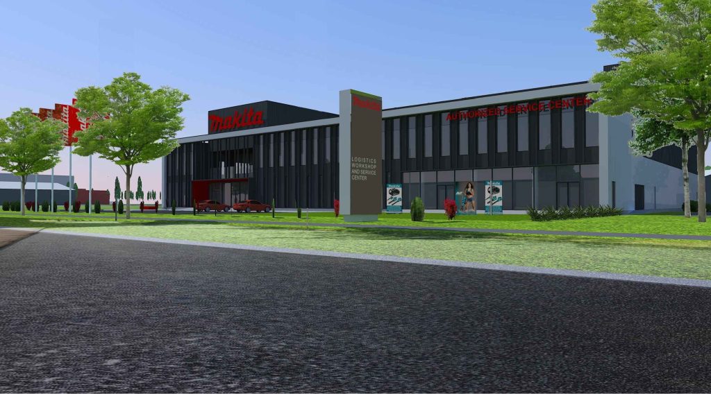 Makita Loģistikas, Darbnīcu un Servisa Centrs (Dzelzavas iela b/n) - Verslo centras, Automobilių centras, Sandėlys / Platinimo centras - vizualizacija
