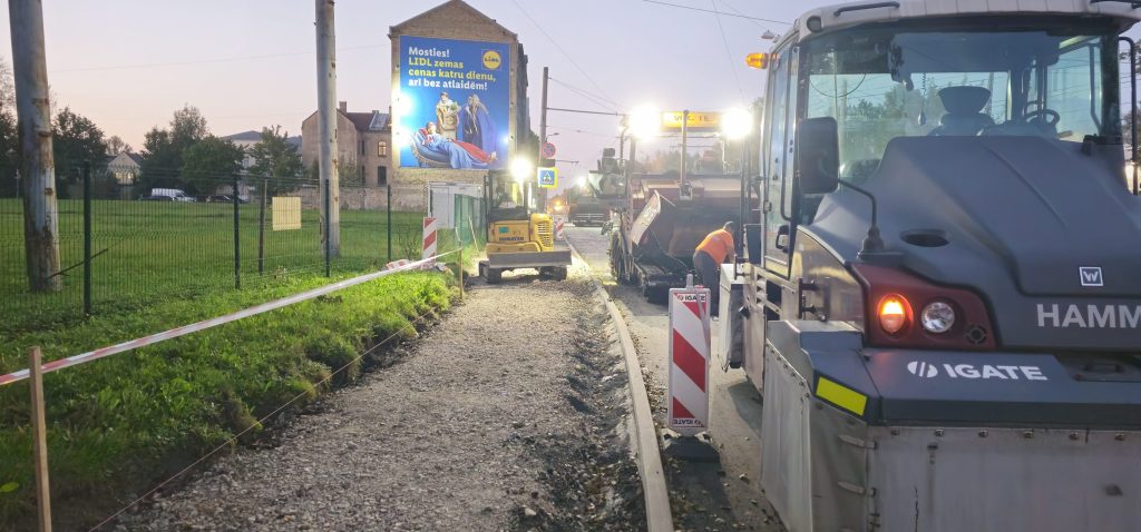 Ganību dambis ielas seguma atjaunošana (Ganību dambis) - Ceļš - būvdarbu attēli