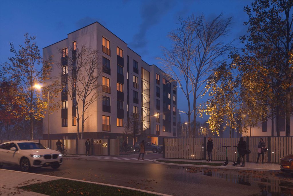 Graudu 49 (Graudu ielā 51) - Daudzdzīvokļu nams - vizualizācija