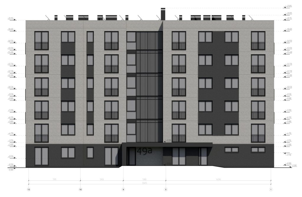 Graudu 49 (Graudu ielā 51) - Daudzdzīvokļu nams - vizualizācija