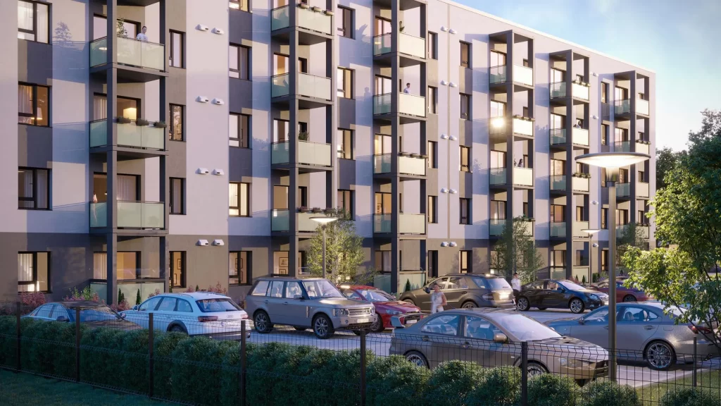 Blūmendāles mājas - 2. ēka (Prūšu iela 1H) - Korterelamu - visuaalne