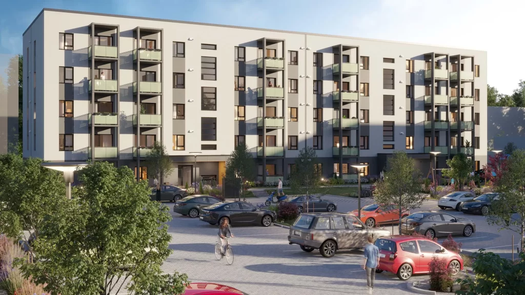 Blūmendāles mājas - 2. ēka (Prūšu iela 1H) - Korterelamu - visuaalne