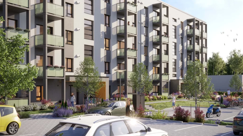 Blūmendāles mājas - 2. ēka (Prūšu iela 1H) - Korterelamu - visuaalne