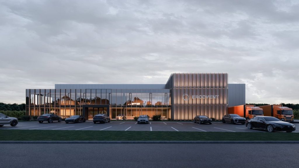 Ergovent gamykla ir sandėlis (Inžinierių g. 20) - Vieglā rūpniecība, Noliktava / Izplatīšanas centrs - vizualizācija