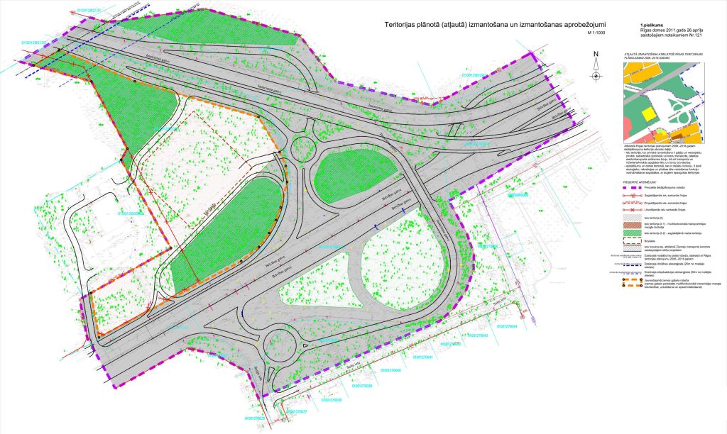 Jaunciema gatves un Brīvības gatves krustojuma pārbūve (Brīvības gatve, Jaunciema gatve) - Ceļš - vizualizācija
