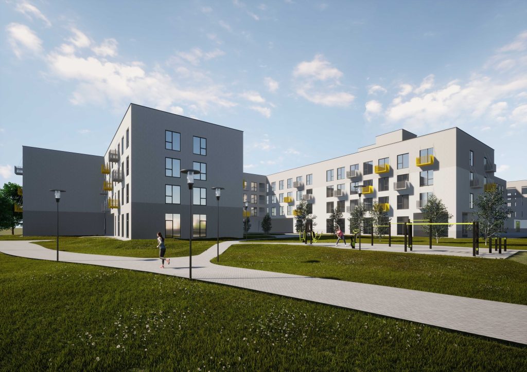 Uniflow Apartments & Co-living - 3.kārta (Jelgavas iela 18) - Korterelamu - visuaalne