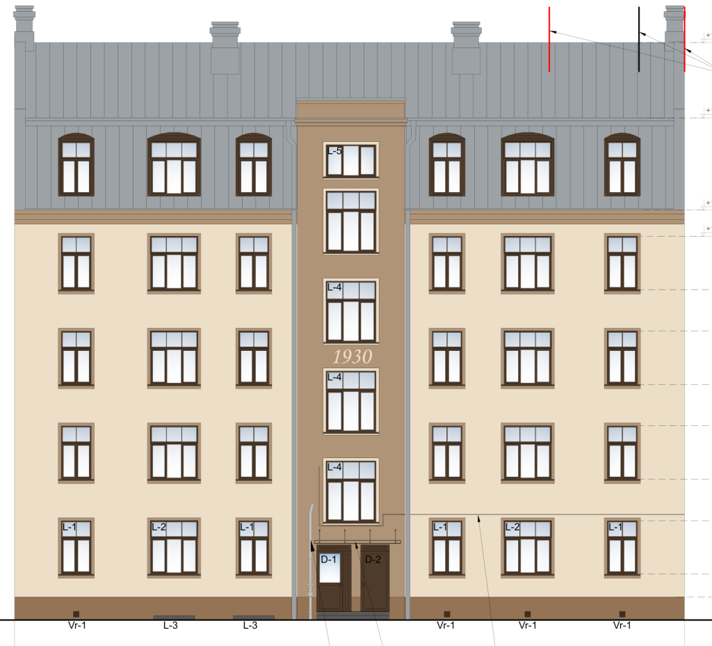 Jersikas nams (Jersikas iela 18) - Daugiabutis - vizualizacija