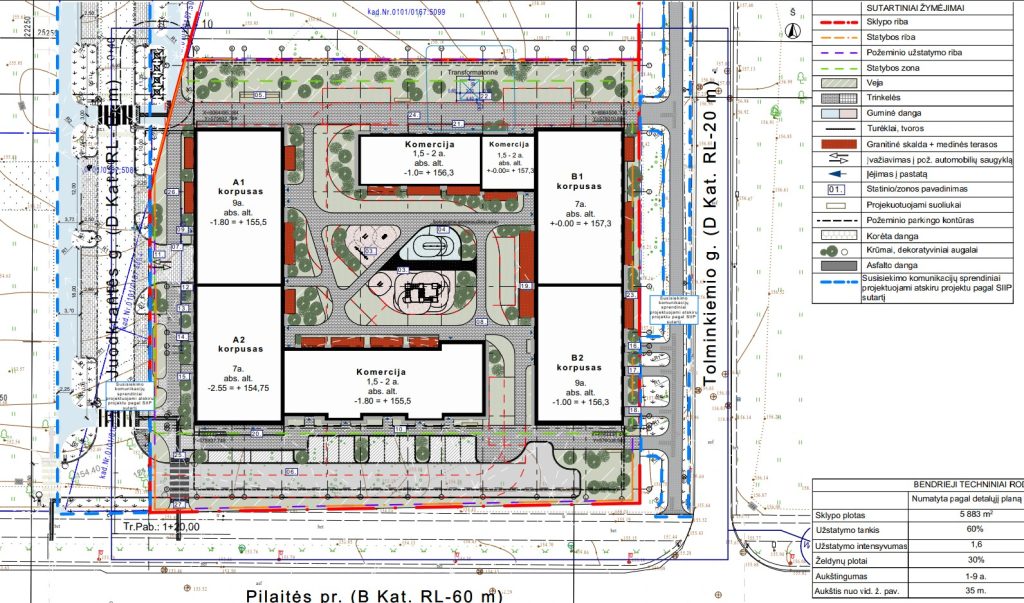 Juodkrantės g. 2 (Juodkrantės g. 2) - Daudzdzīvokļu nams - vizualizācija