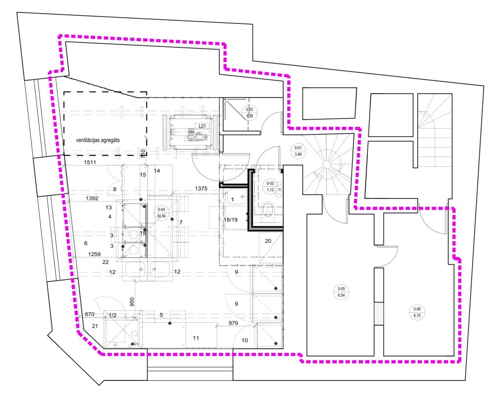 Kalēju iela 23 pārbūve (Kalēju iela 23) - Toitlustusasutus - visuaalne