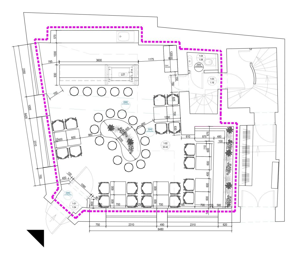 Kalēju iela 23 pārbūve (Kalēju iela 23) - Toitlustusasutus - visuaalne