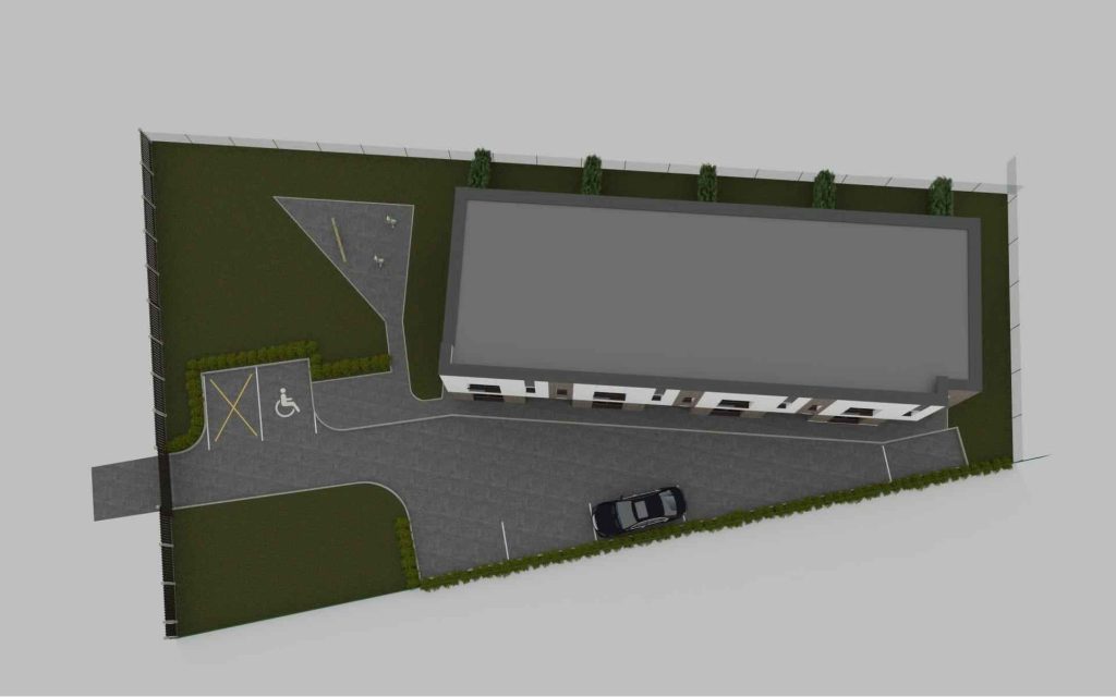 Mežaparka ozoli (Kokneses prospekts 6) - Rindu mājas - vizualizācija