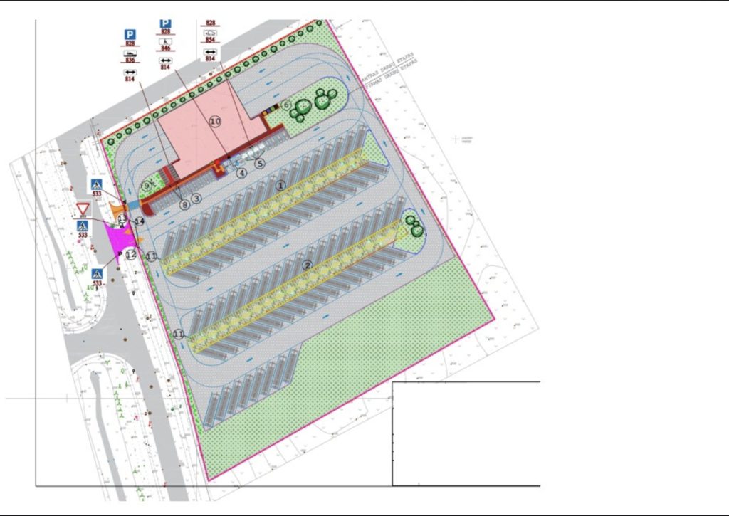 Kautros bazė - autobusų aikštelė (Kretainio g. 8) - Bussijaam, Laadimisjaam, Teenindusterminal - visuaalne