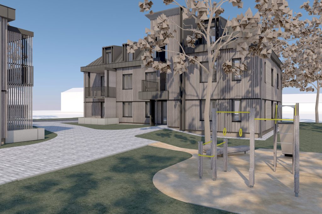 Kristapa iela 4 (Kristapa iela 4) - Daudzdzīvokļu nams - vizualizācija