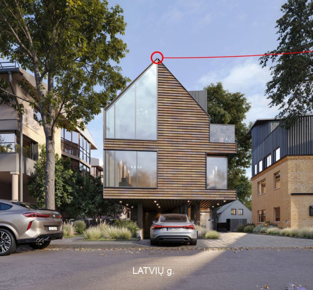 Latvių 9 (Latvių g. 9) - Daudzdzīvokļu nams - vizualizācija