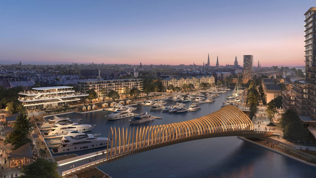 Riga Waterfront - Marina Bridge (Eksporta iela 3A) - Tilts - vizualizācija