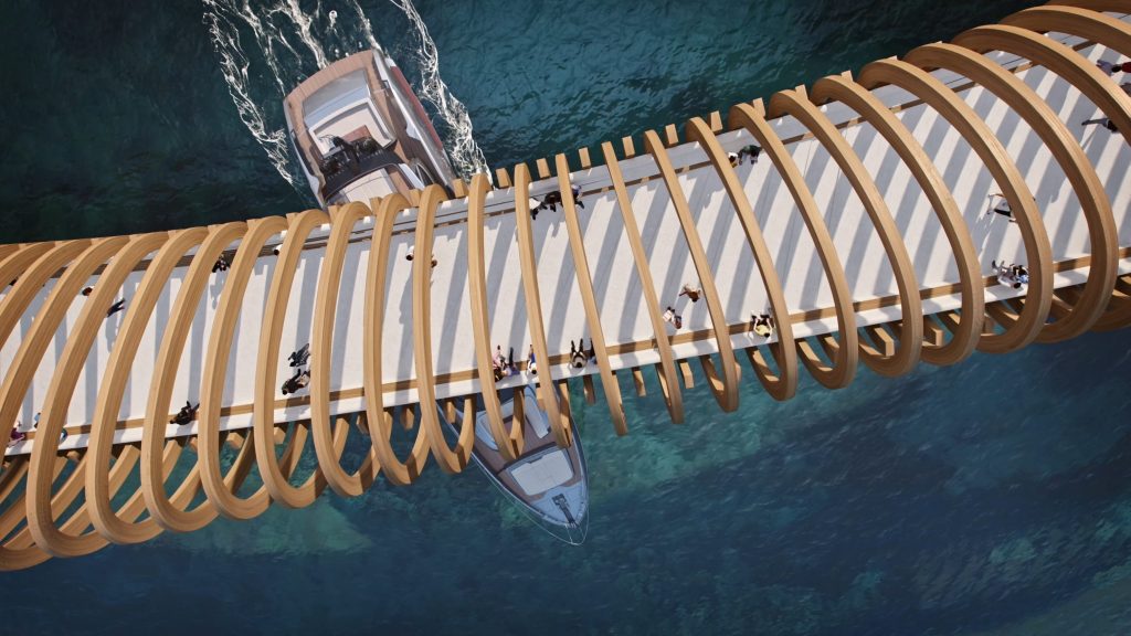 Riga Waterfront - Marina Bridge (Eksporta iela 3A) - Tilts - vizualizācija