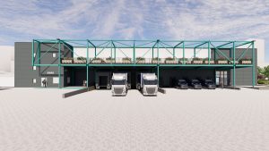 "GEMOSS" noliktavas un biroja jaunbūve (Mūkusalas iela 75A) - Sandėlys / Platinimo centras