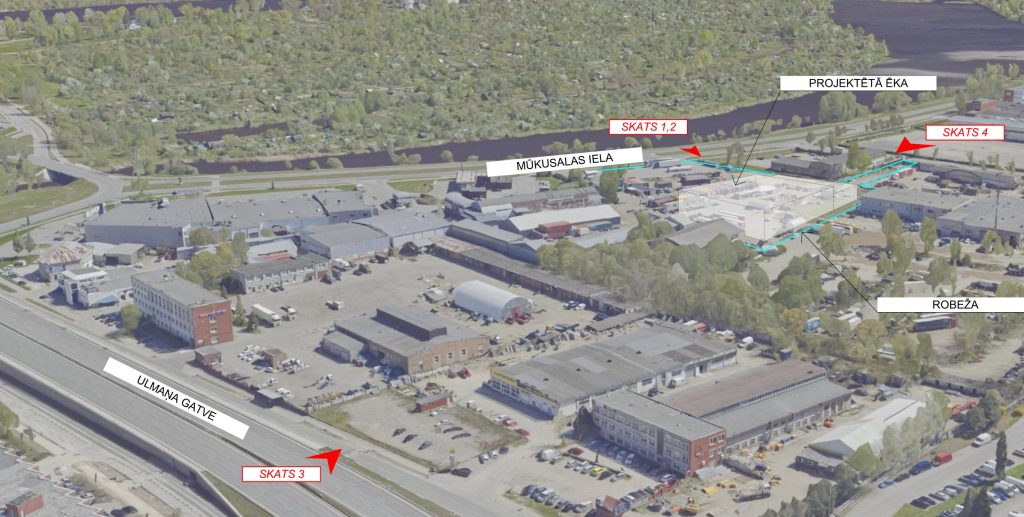 "GEMOSS" noliktavas un biroja jaunbūve (Mūkusalas iela 75A) - Sandėlys / Platinimo centras - vizualizacija