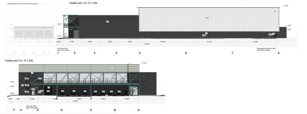 "GEMOSS" noliktavas un biroja jaunbūve (Mūkusalas iela 75A) - Sandėlys / Platinimo centras - vizualizacija