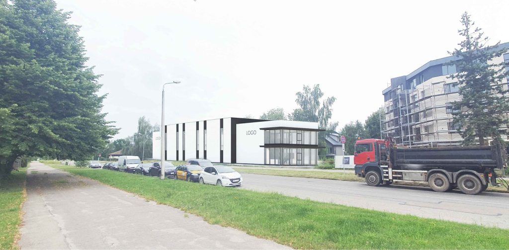 Nīcgales ielā 46C (Nīcgales ielā 46C, Kaibalas ielā 25) - Kaubanduskeskus - visuaalne