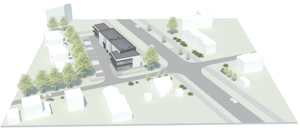 Nīcgales ielā 46C (Nīcgales ielā 46C, Kaibalas ielā 25) - Kaubanduskeskus - visuaalne