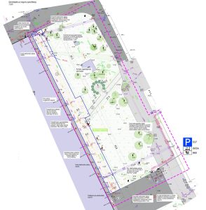 Šampētera iela 2 – Teritorijas labiekārtojums vizualizācija