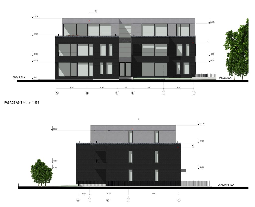 Pīkola iela 36 (Pīkola iela 36) - Daudzdzīvokļu nams - vizualizācija