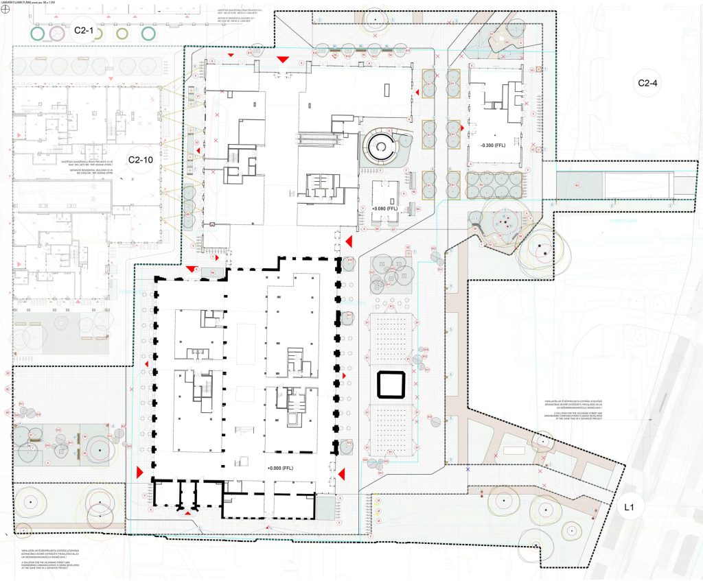 Riga Waterfront - Chimney Square (Andrejostas iela) - Laukums - vizualizācija