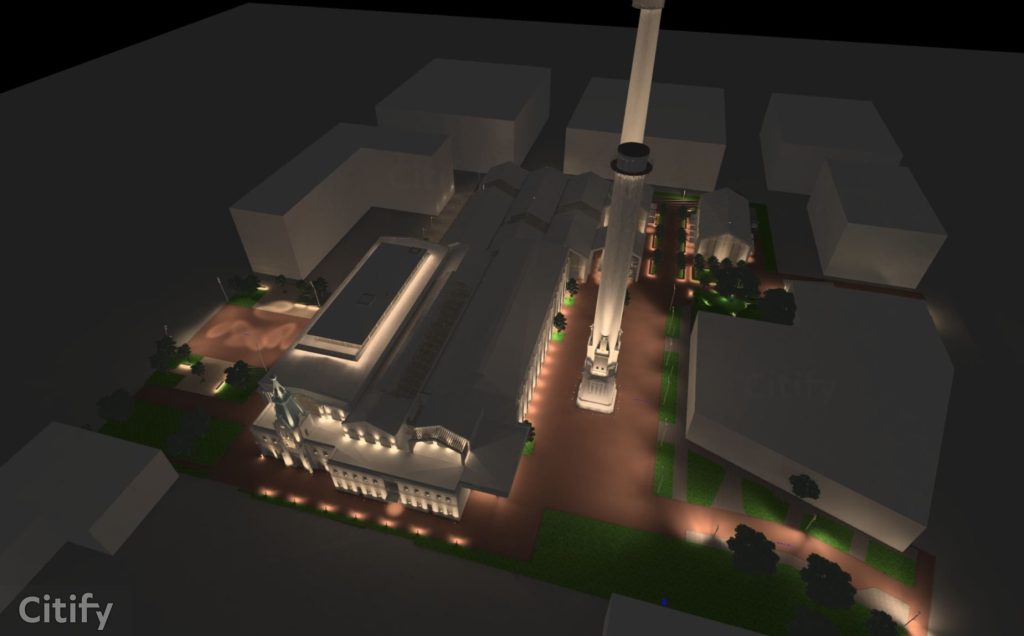 Riga Waterfront - Chimney Square (Andrejostas iela) - Square - visualization