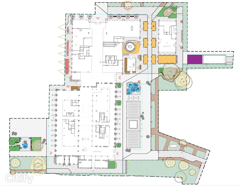 Riga Waterfront - Chimney Square (Andrejostas iela) - Square - visualization