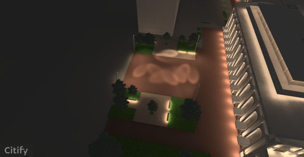 Riga Waterfront - Chimney Square (Andrejostas iela) - Square - visualization