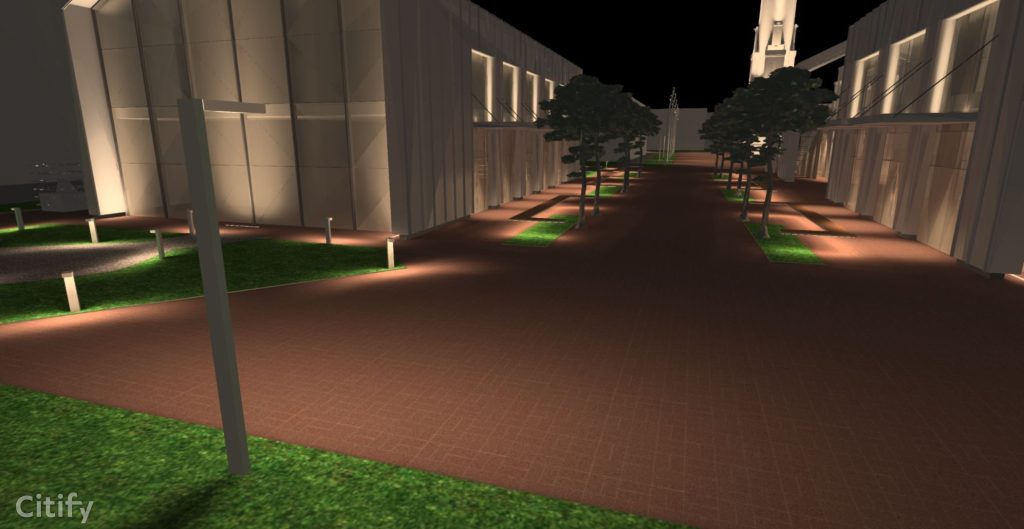 Riga Waterfront - Chimney Square (Andrejostas iela) - Square - visualization