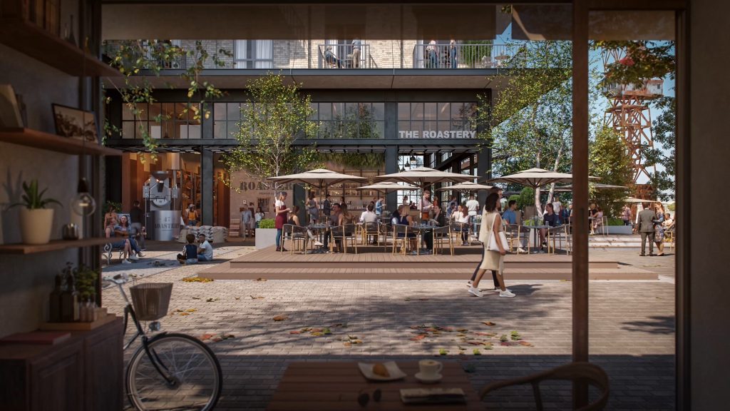 Riga Waterfront - Promenade (Andrejostas iela) - Pakrantė - vizualizacija