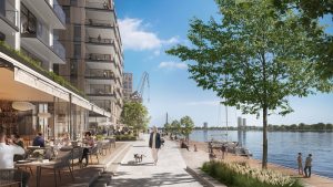 Riga Waterfront - Promenade (Andrejostas iela) - Ūdenstilpnes krasts