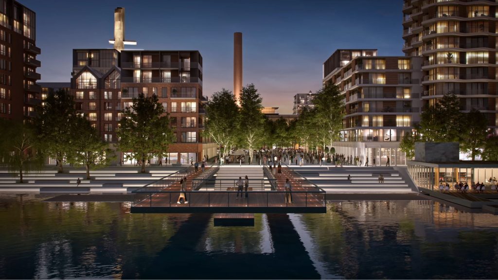 Riga Waterfront - Promenade (Andrejostas iela) - Pakrantė - vizualizacija