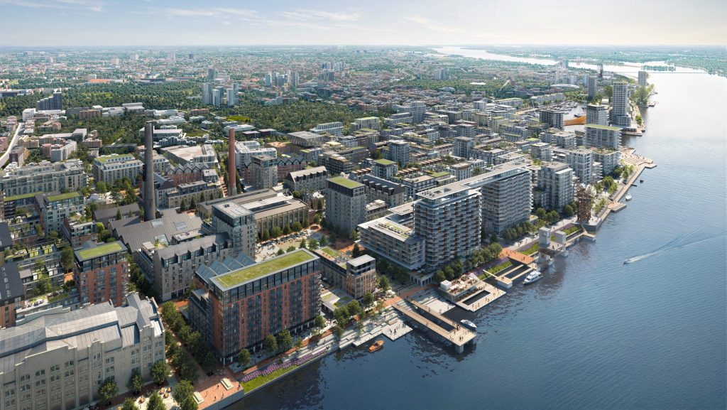 Riga Waterfront - Promenade (Andrejostas iela) - Pakrantė - vizualizacija