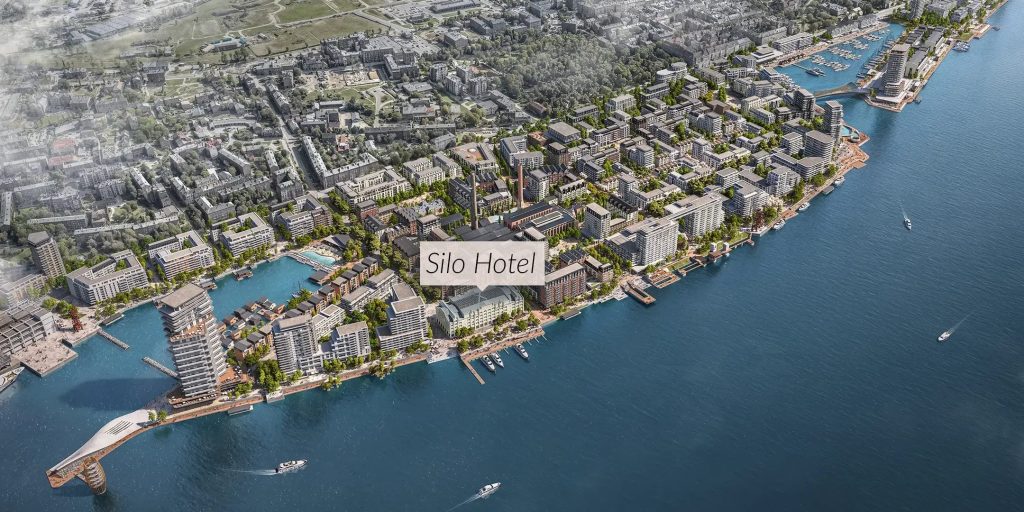 Riga Waterfront - Silo Hotel (Andrejostas iela) - Viešbutis - vizualizacija