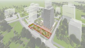 Skveras prie Juozo Rutkausko g. 17 vizualizācija