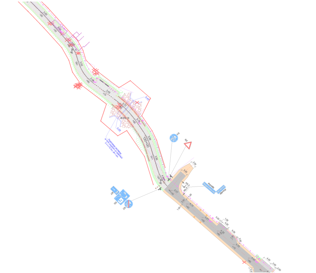 Velosipēdu ceļš "Centrs – Ķengarags – Rumbula – Dārziņi" - posmā no Rumbas ielas 88 līdz Jāņogu ielai (Rumbas ielas 88, Jāņogu iela) - Dviračių takas - vizualizacija