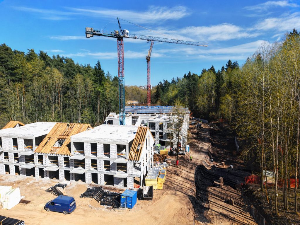 MOSSO 1 etapas (MCC1, MA1, MAA1 namai) (Burbiškių g. 3) - Multi apartment - construction photos