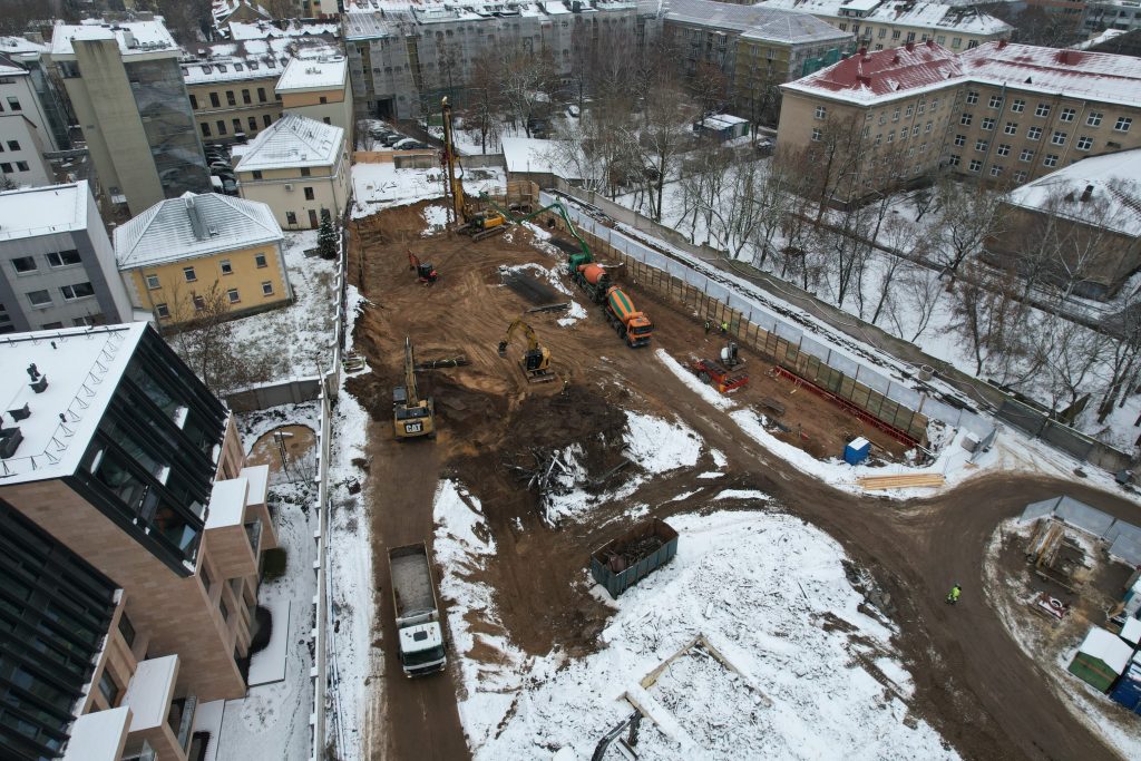 Sutartinės 1 etapas (J. Basanavičiaus g. 28) - Daudzdzīvokļu nams - būvdarbu attēli