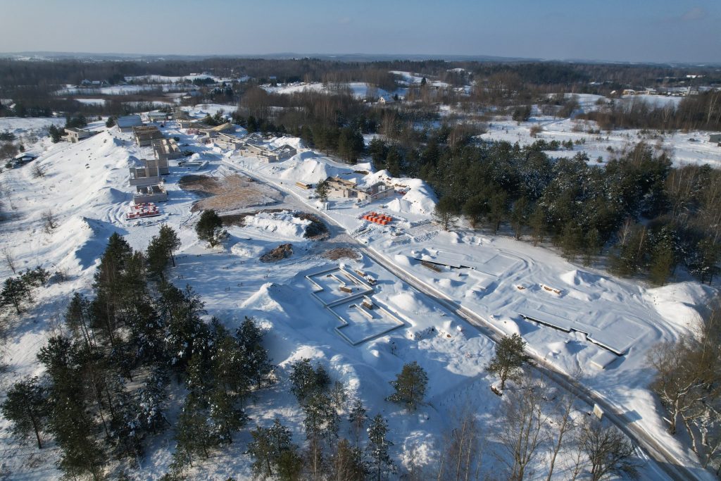 Lėčiau (Sodų g. 4, 4A, 4B, 4C, 4D, 4E, 4F, 4G, 4H, 6, 6A, 6B, 6C, 6D, 6E, 6F, 6G, 6H, 6I) - Privačių namų kvartalas - statybų nuotraukos
