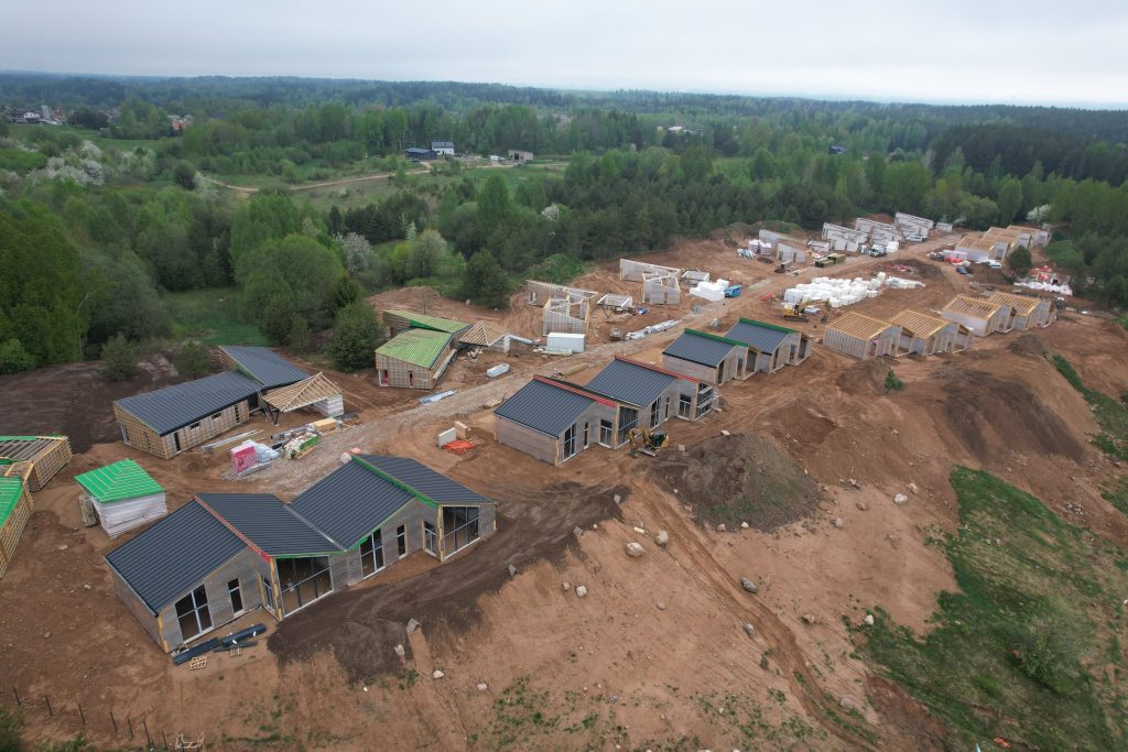Lėčiau (Sodų g. 4, 4A, 4B, 4C, 4D, 4E, 4F, 4G, 4H, 6, 6A, 6B, 6C, 6D, 6E, 6F, 6G, 6H, 6I) - Private house community - construction photos