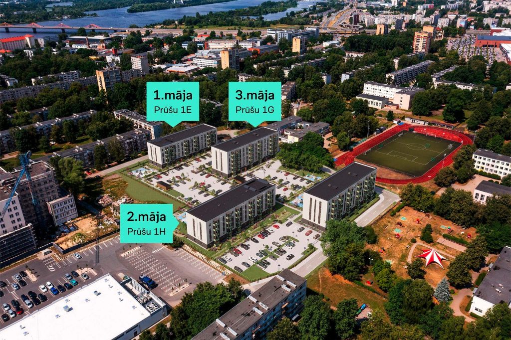 Blūmendāles mājas - 3 ēka (Prūšu iela 1G) - Daudzdzīvokļu nams - vizualizācija