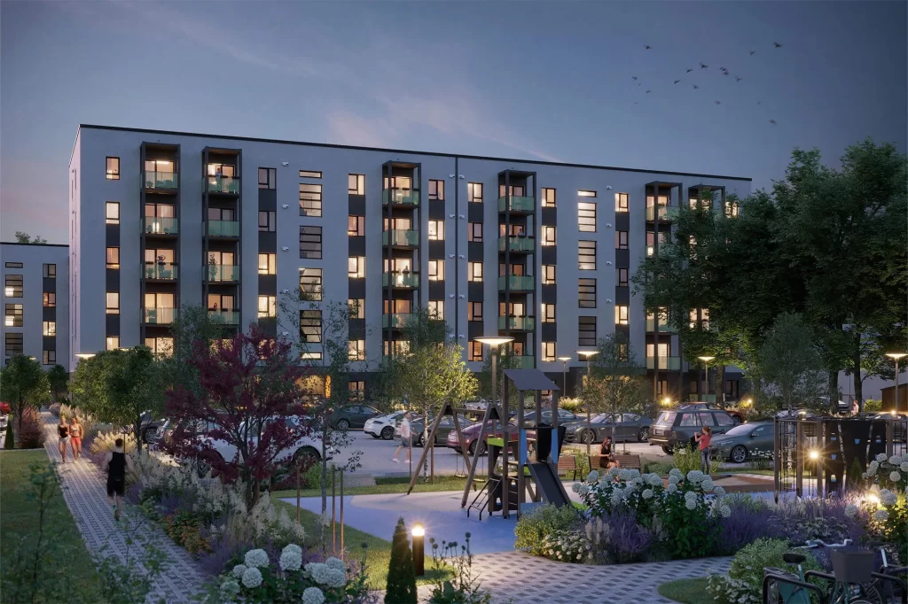 Blūmendāles mājas - 4. ēka (Prūšu iela 1I) - Korterelamu - visuaalne