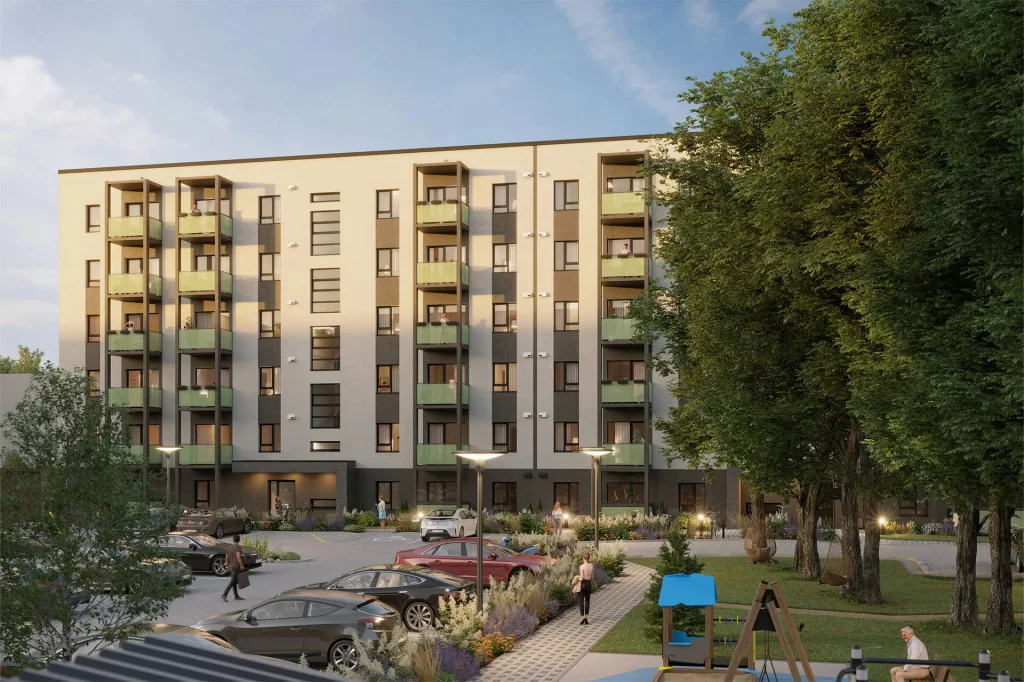 Blūmendāles mājas - 4. ēka (Prūšu iela 1I) - Korterelamu - visuaalne