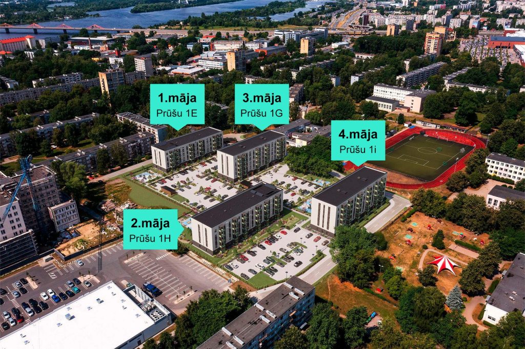 Blūmendāles mājas - 4. ēka (Prūšu iela 1I) - Korterelamu - visuaalne